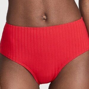 Solid & Striped Lipstick Red Lilo Bikini Bottoms SZ L - NWT‎